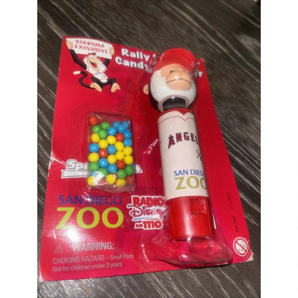 Vintage NOS Anaheim Angels Rally Monkey Candy Dispenser San Diego‎ Zoo JBx21